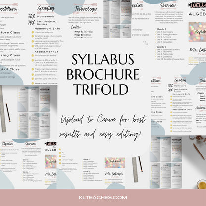Trifold Syllabus Brochure